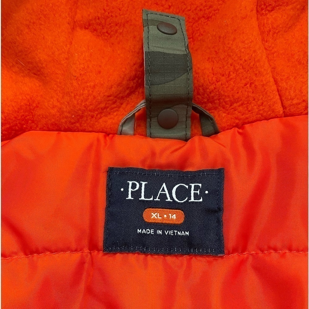 Place. Boy size X Large 14 lined with hood winter jacket. - Picture 3 of 7